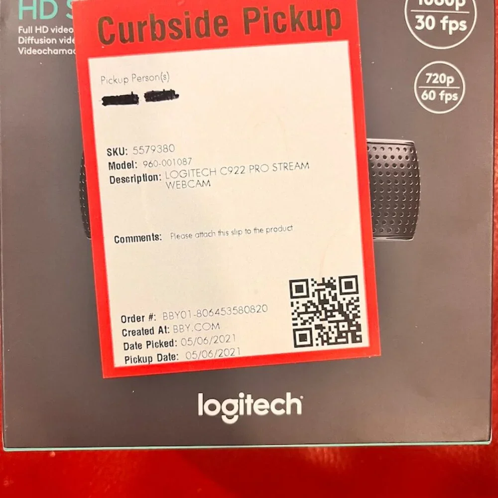 Logitech C922 PRO Full HD (1080p) Stream Webcam